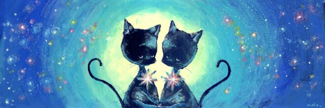 星空と黒猫