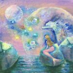 人魚と龍と海月のお月見