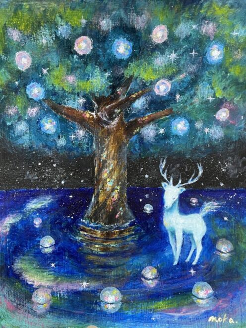 光の実る木と鹿の神様